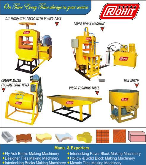 Paver Block Making Machinery - 70 & 90 Tonnage Capacity | Auto Stop, Oil Cooling System, Superior Vibration & Press Control