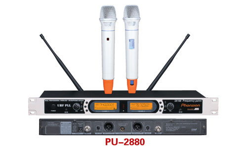 Silver Uhf Pll Wireless Microphone