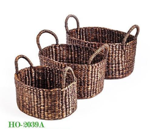 Water Hyacinth Basket S/3 (HO-2039)