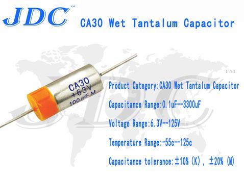 Ca30 Series Axial Wet Tantalum Capacitor