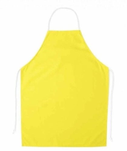 Yellow PVC Apron - 36x24 inches | Durable PVC Material, Lightweight 0.5 lbs, Tie Closure