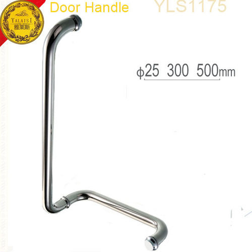 304 Stainless Steel Bathroom Pull Handle For 12mm Thickness Glass Door