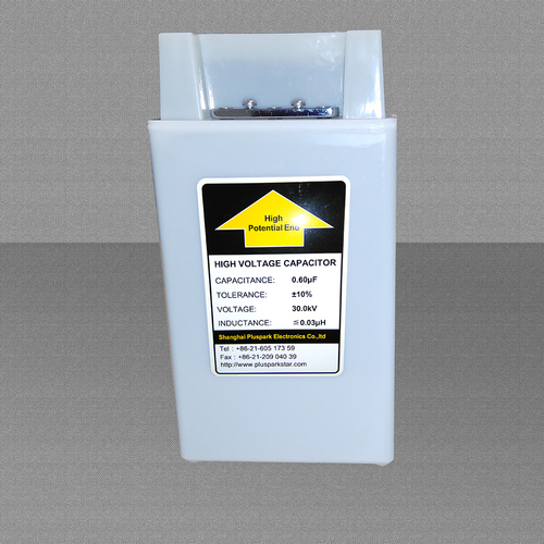 High Voltage Capacitor - 30kV 0.6μF Plastic Cased, Low Inductance Design for Research Applications