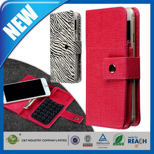 Zip Wallet Case for iPhone Xs Max - Red - Granulated Leather