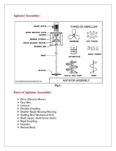 Industrial High Speed Mixing Agitator