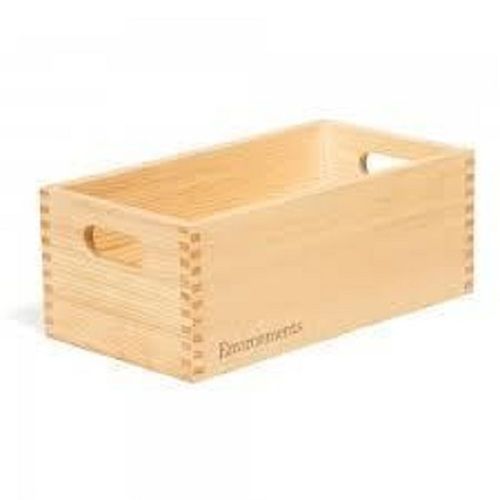 Lightweight And Portable Rectangle Shape Plain Wooden Storage Boxes
