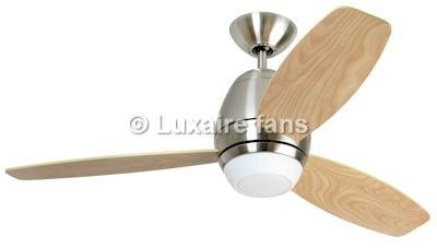 Luxaire Lux 1099 Dark Brown Maple Designer Ceiling Fan