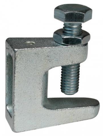 Beam Clamp - Hot Dip Galvanized, Adjustable Size for Air Ducts & Piping Suspension, No Drilling or Welding Needed