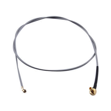 I-PEX to R/A MMCX Male, 1.13mm Grey Cable, L=200mm