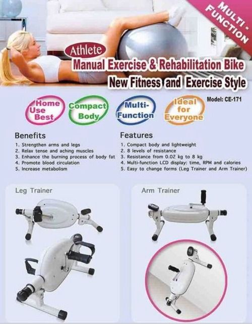 Athlete Manual Exercise And Rehabilitation Bike