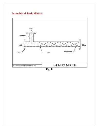 High Speed Static Mixer