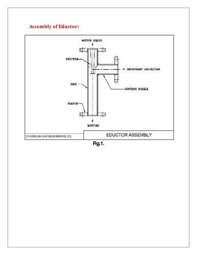 Industrial In Line Eductor