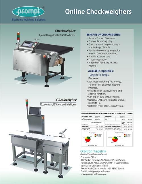 Online Checkweigher