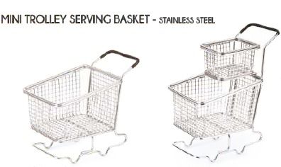 Mini Trolley Serving Basket