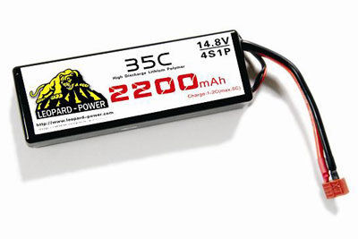 Leopard Power Lipo Battery for RC aircraft (2200mAh-4S-35C)