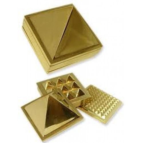 Brass Pyramid - High-Quality Original Brass, Spiritual Healing Benefits - Ayurvedic Design, Well-Polished Finish