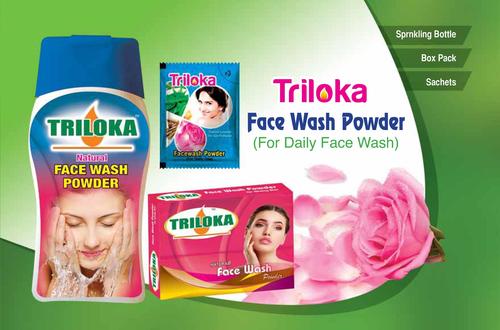 New Triloka Face Wash Powder Natural