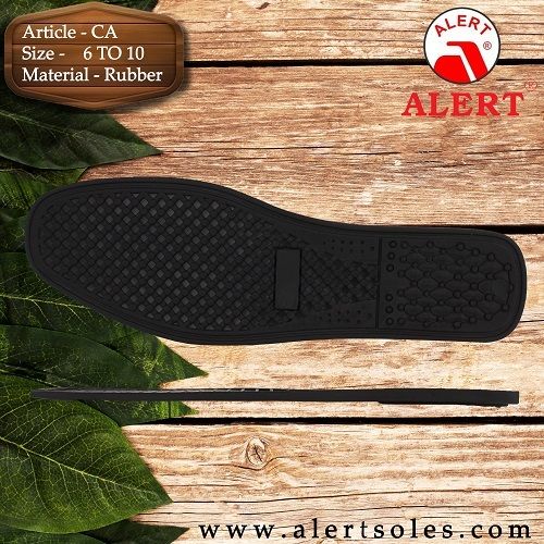 Black Durable Rubber Shoe Soles