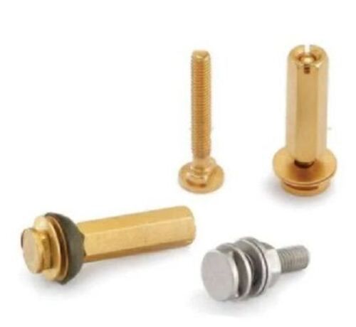 Round Brass Inferior And Superior Studs