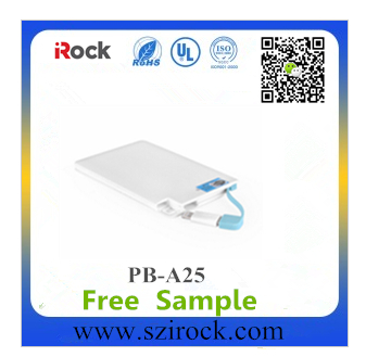 PB-A25 2500mAh Wallet Charger By Irock Technology Co Ltd.