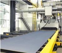  स्टील प्लेट प्रीट्रीटमेंट लाइन और स्टील शॉट ब्लास्ट पेंटिंग मशीन 