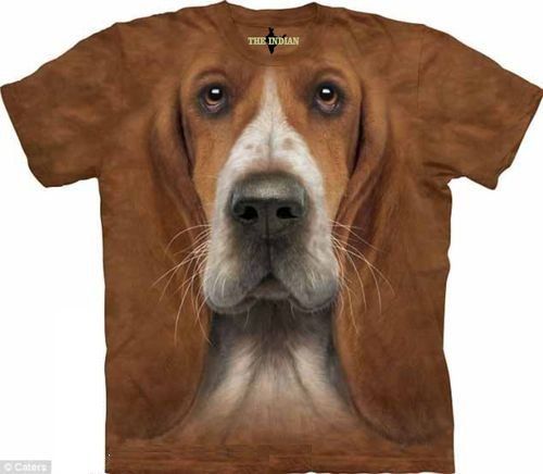 3D Dog Printed T-Shirt