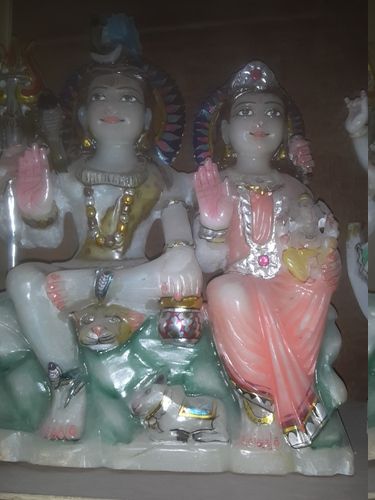  शिव पार्वती संगमरमर की मूर्तियां