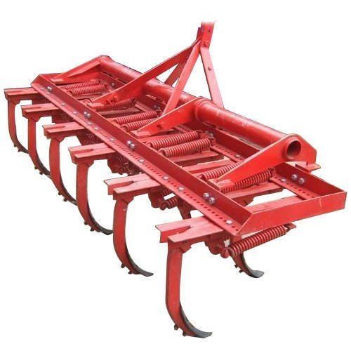 Red Heavy Duty Spring Loaded Cultivator For Loosening And Aerating Soil To Depth Of 250mm