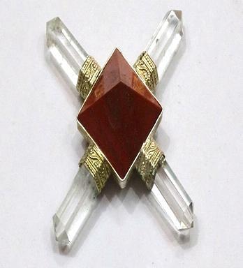 Red Jasper Pyramid Energy Generator