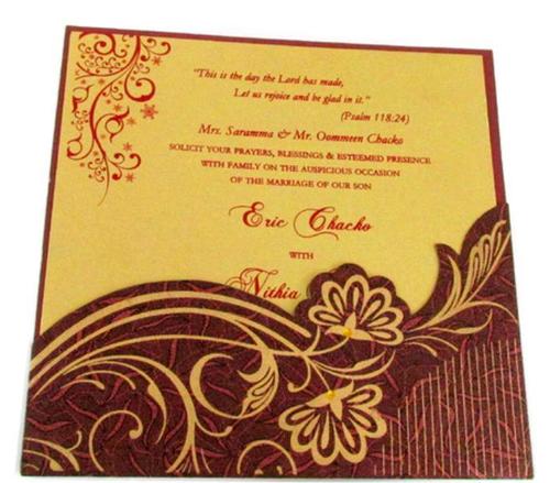 Printing Designer Wedding Card