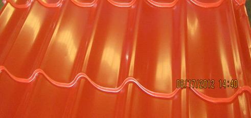 Corrugated Colored Metal Glazed Roof Tile