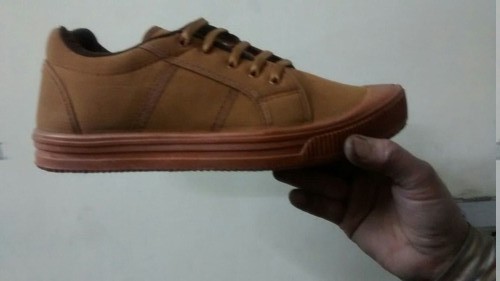 PT Brown Canvas Shoe By Praveen Polymers