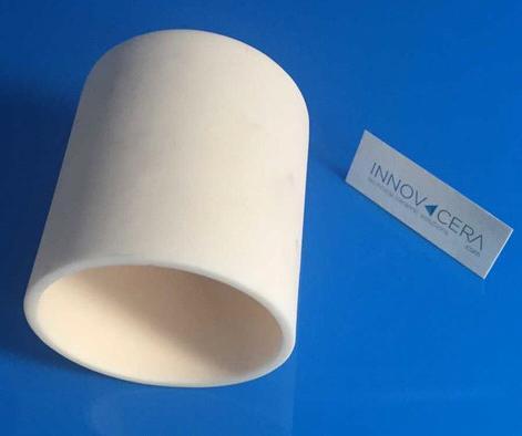 High Al2O3 Cup-Shaped Cylindrical Alumina Ceramic Crucible