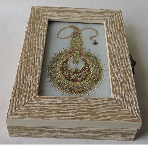 Miniature Art Embossed On Marble Painting Wooden Boxes