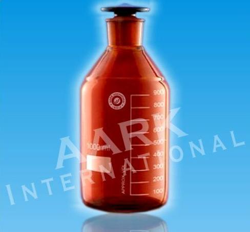 Narrow Mouth Amber With Glass Stopper Reagent Bottles