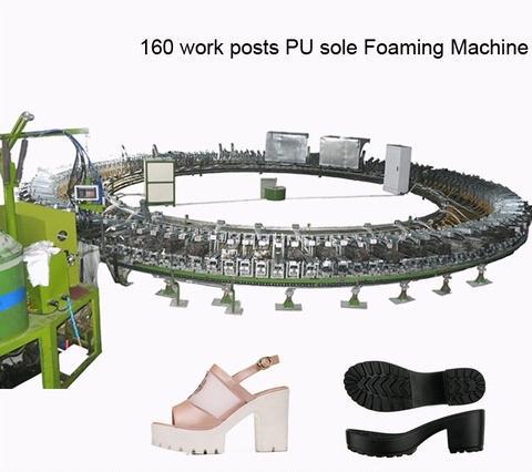 160 Work Posts Pu Sole Foaming Machine