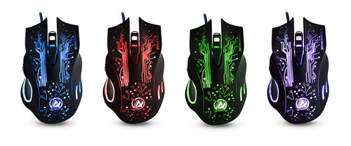 Color Led Light Games Mouse