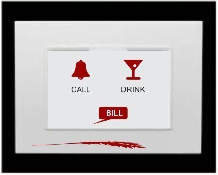 White Call Bell System For Hotels And Restaurant