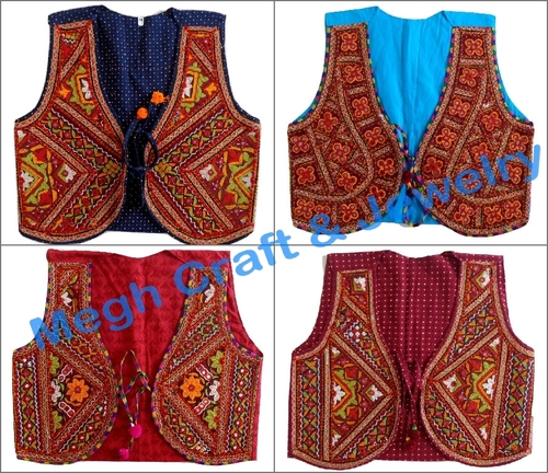 traditional gujarati embroidery waist coat 047
