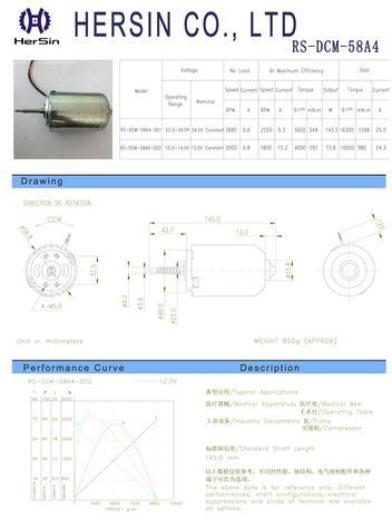 RS58A4 DC Motor