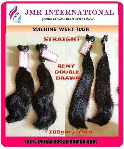 Remy Double Drawn Silky Straight Machine Weft Hair