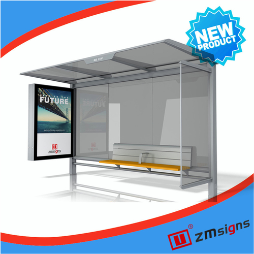 ZM-M29 Advertising Bus Shelter By Xuzhou Lantian Stainless steel Co., Ltd.