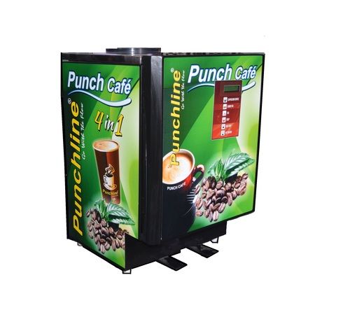 Automatic Four Lane Tea And Coffee Vending Machine