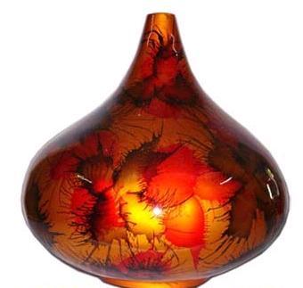 Vietnam Lacquer Vase (LC073)