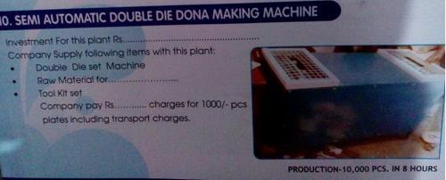  अर्ध स्वचालित डबल डाई डोना मेकिंग मशीन