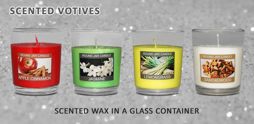 Shot Glass Candles Round Votive