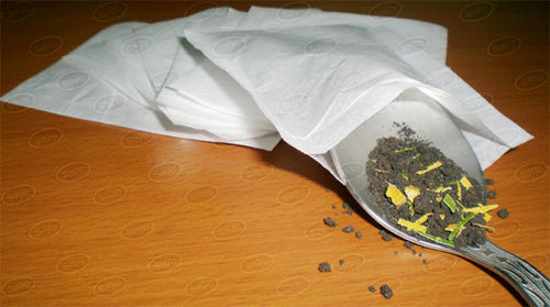 Plain Empty Tea Bags In Size 62.5 X 55 mm