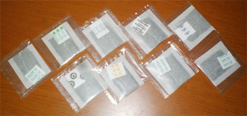 Tea Bag Outer Envelops In Pet-PE Heat Sealable In Size 72.5 X 75 mm