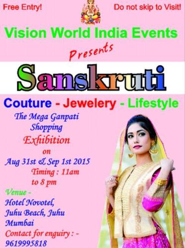 Sanskruti- Mega Ganpati Jewelry And Lifestyle Exhibition By Vision World India Events