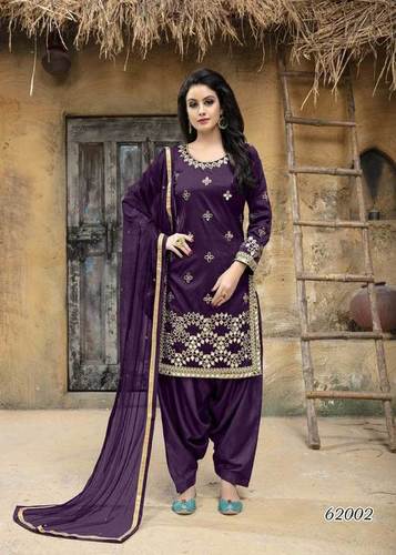 Purple Velvet New Design For Punjabi Suit – Gunj Fashion